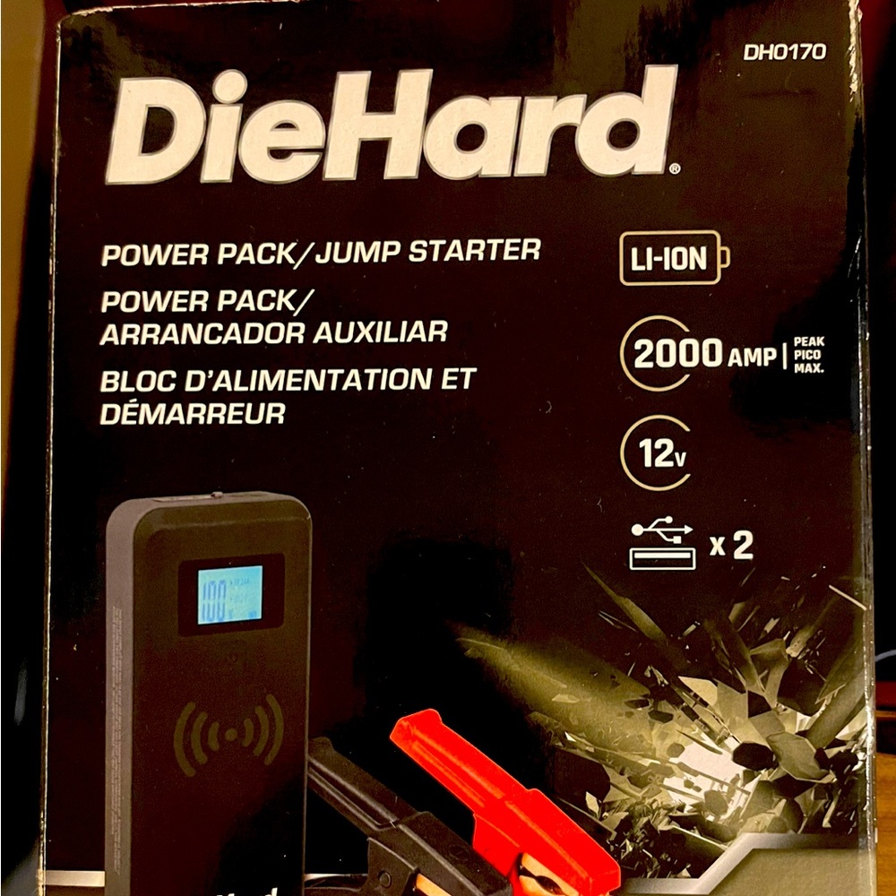 DieHard Platinum Battery JumpStarter-Brand New-Also charges smart devices